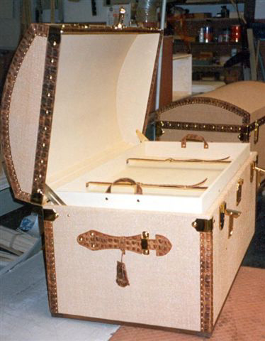 Baule bordi in Coccodrillo